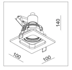 Oprawa LED ? GD-1641 Aluminium IP20 (03353A) - ZARlight