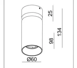 Oprawa LED DANNY MINI AIR-GU10 BlackIP20 (03334B) - ZARlight