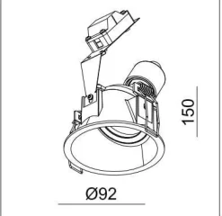 Oprawa LED EVA WALLWASH-GU10 White IP20 (03348W) - ZARlight