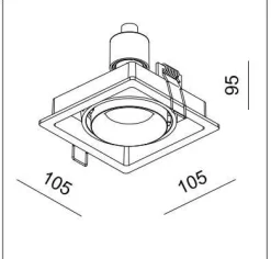 Oprawa LED FASHION-GU10 White IP20 (03364W) - ZARlight