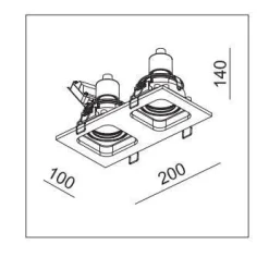 Oprawa LED GD-1642 White&Black IP20 (03354W/B) - ZARlight
