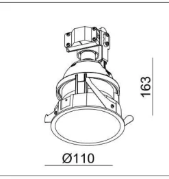 Oprawa LED HORN-GU10 Black IP20 (03344B) - ZARlight