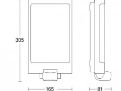 Oprawa LED 7,5W Steinel L 240 LED z czujnikiem antracyt (ST056506) - STEINEL