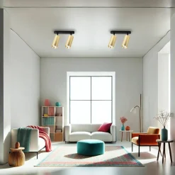 Oprawa Mica Spot Złoty 2xGU10 (ML1146) - Milagro