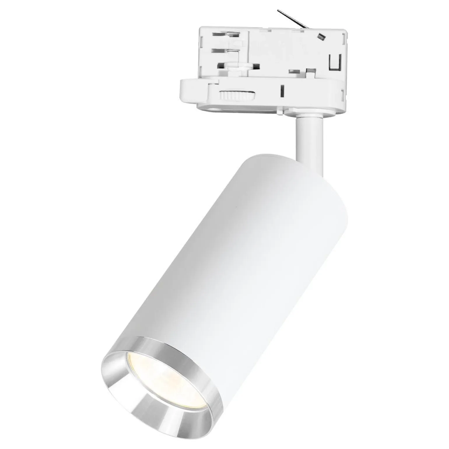 Oprawa Mica Track Biały + Chrom 1xGU10 - 3-obwodowy (ML2193) - Milagro