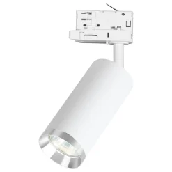 Oprawa Mica Track Biały + Chrom 1xGU10 - 3-obwodowy (ML2193) - Milagro