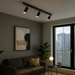 Oprawa Mica Track Czarny + Złoty 1xGU10 (ML2092) - Milagro