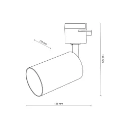 Oprawa na system szynowy TRACER czarna (6895) - TK Lighting