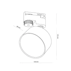Oprawa na szynoprzewód TRACER BLACK GX 53 LED (4398) - TK Lighting
