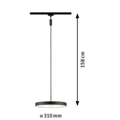 Oprawa na szynoprzewód URail HILDOR LED DIM 3000K czarny matowy (PL96792) - PAULMANN