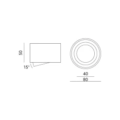 Oprawa natynkowa 5cm OH36S BIAŁA (KPOH36SBI) - Kobi Light
