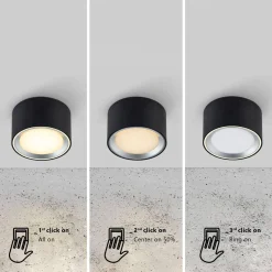 Oprawa natynkowa FALLON Nordlux LED Metal Czarny/Stalowy