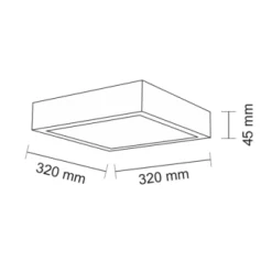 Oprawa natynkowa NOMI (biały) (7174) - Shilo