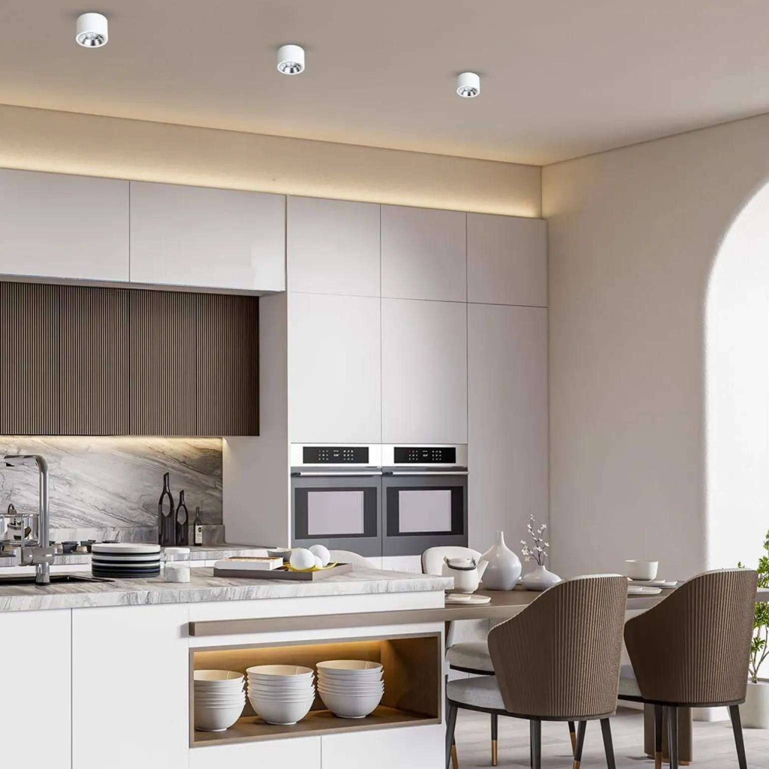 Oprawa natynkowa Redondo Biały 1xAR111 GU10 (ML1075) - Milagro