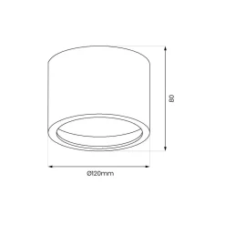 Oprawa natynkowa Redondo Biały 1xAR111 GU10 (ML1075) - Milagro
