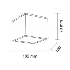 Oprawa natynkowa SUWA (biały) (7076) - Shilo