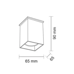 Oprawa natynkowa TODA (czarny) (1101) - Shilo