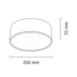 Oprawa natynkowa ZAMA LED (biały) (7736) - Shilo
