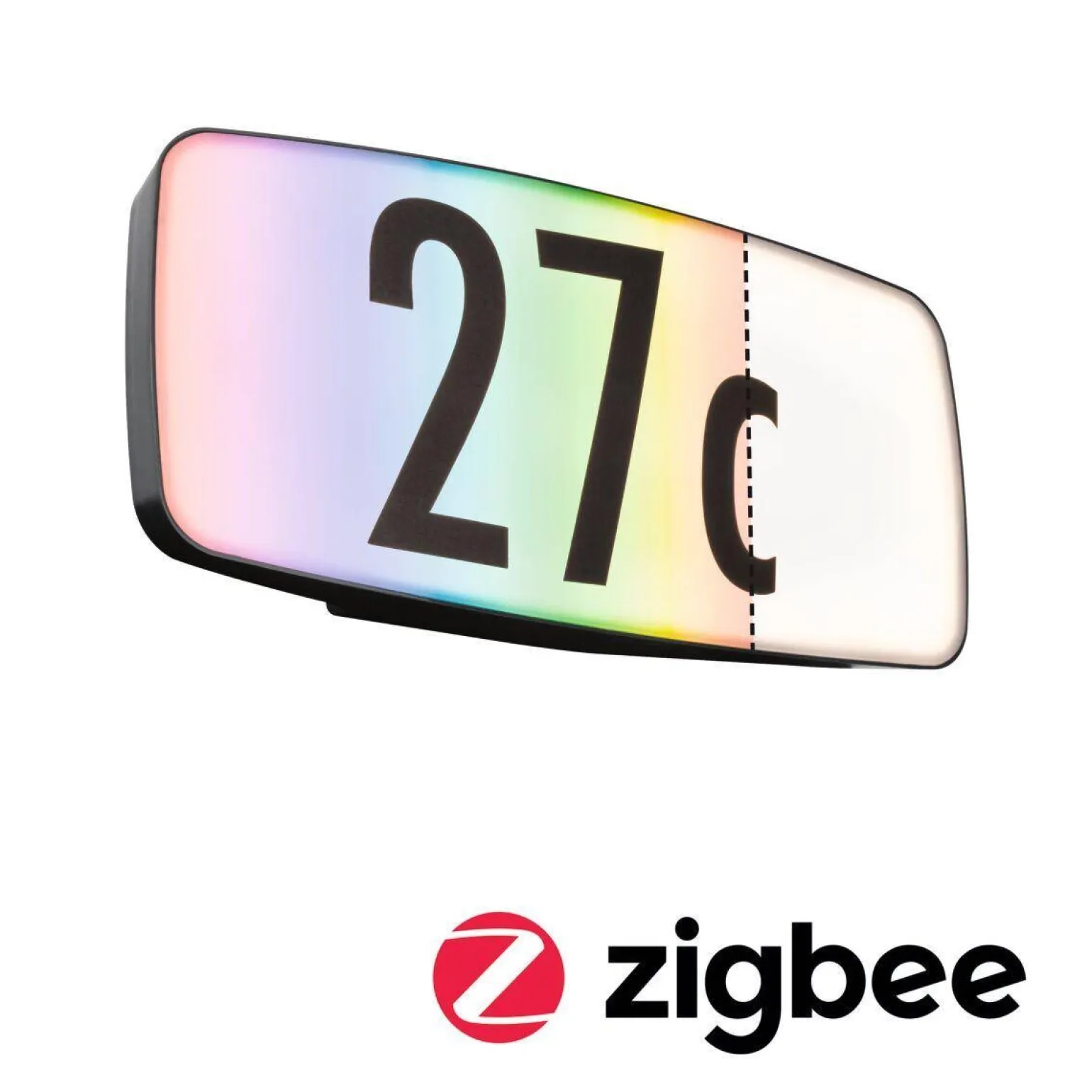 Oprawa numeryczna SHERRA LED SH Zigbee RGBW+ 6.5W 430lm IP44 czujnik ruchu+zmierzchu 230V antracyt tworzywo sztuczne (PL94508) - PAULMANN