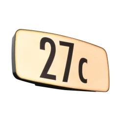 Oprawa numeryczna SHERRA LED SH Zigbee 6.5W 430lm IP44 2200-3000K czujnik ruchu+zmierzchu 230V antracyt tworzywo sztuczne (PL94507) - PAULMANN