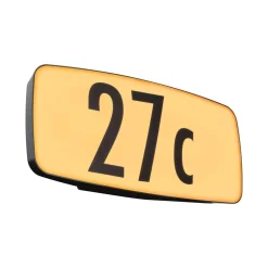 Oprawa numeryczna SHERRA LED SH Zigbee 6.5W 430lm IP44 2200-3000K czujnik ruchu+zmierzchu 230V antracyt tworzywo sztuczne (PL94507) - PAULMANN