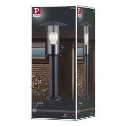 Oprawa ogrodowa CLASSIC max.15W E27 IP44 230V ciemnoszary / metal / szkło (PL94397) - PAULMANN