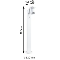 Oprawa ogrodowa CUFF LED 10W 700lm 3000K IP44 230V biały aluminium (PL94833) - PAULMANN