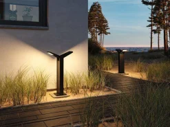 Oprawa ogrodowa JUNTEA LED PIR 2x12.5W 2x800lm 3000K 585mm IP44 230V antracyt / aluminium (PL94861) - PAULMANN