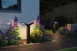 Oprawa ogrodowa JUNTEA LED PIR 2x12.5W 2x800lm 3000K 585mm IP44 230V antracyt / aluminium (PL94861) - PAULMANN