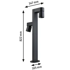 Oprawa ogrodowa KIMU LED 2X8W 2X750lm 3000K IP44 230V antracyt aluminium (PL94824) - PAULMANN