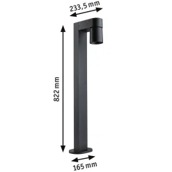 Oprawa ogrodowa KIMU LED 8W 500lm 2200K IP44 230V antracyt aluminium (PL94823) - PAULMANN