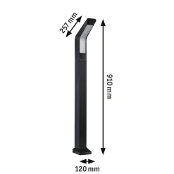 Oprawa ogrodowa MERANO LED PIR IHF 14W 910mm 850lm 3000K IP44 230V antracyt aluminium (PL94858) - PAULMANN