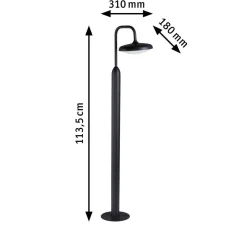 Oprawa ogrodowa NOSTRO LED 10W 1135 mm 900lm 3000K IP44 230V antracyt aluminium (PL94760) - PAULMANN
