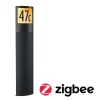 Oprawa ogrodowa PADEA LED SH Zigbee 9W 700lm DIM IP44 2200-3000K 230V antracyt tworzywo sztuczne (PL94515) - PAULMANN
