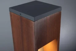 Oprawa ogrodowa TRABIA 40cm GU10 3.5W 230lm 3000K IP44 230V drewno (PL94677) - PAULMANN