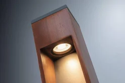 Oprawa ogrodowa TRABIA 40cm GU10 3.5W 230lm 3000K IP44 230V drewno (PL94677) - PAULMANN