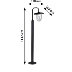 Oprawa ogrodowa VINTARIO E27 max.20W 1135 mm odporna na wodę morską IP44 230V antracyt aluminium (PL94759) - PAULMANN