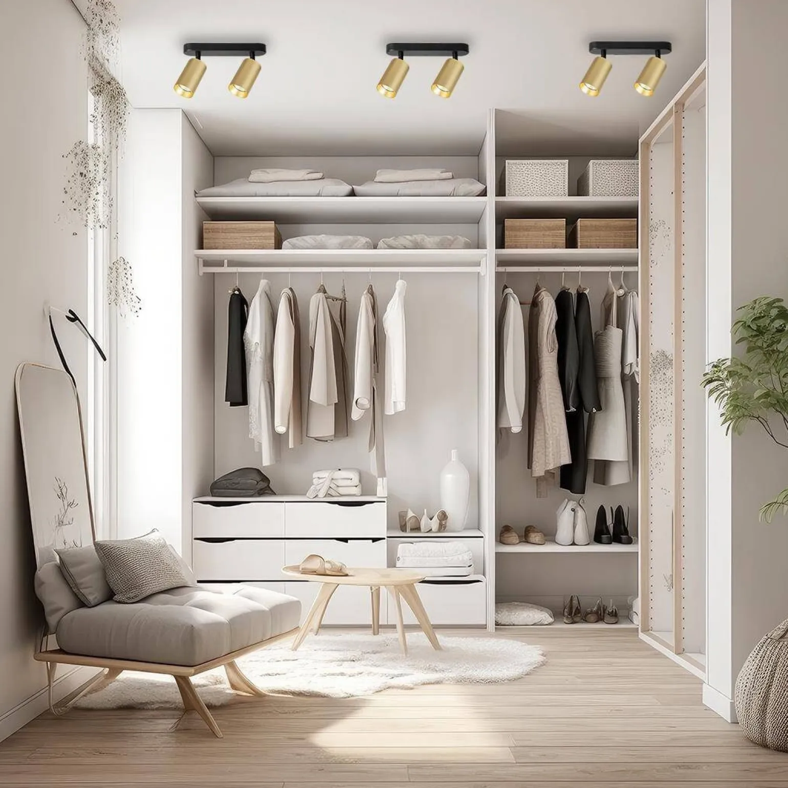 Oprawa Pipe Spot Złoty 2xGU10 (ML1161) - Milagro