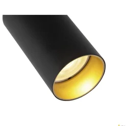 Oprawa sufitowa KAMI listwa 3 reflektory czarna/złota (1007735) - SLV
