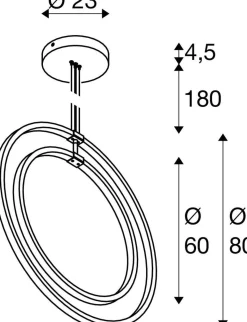 Oprawa wisząca ONE VERTICAL PD PHASE mosiądz (1008004) - SLV