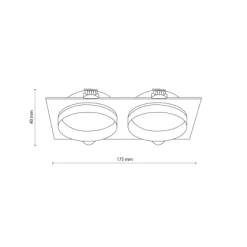 Oprawa wpuszczana JET BLACK EYE 2 (6925) - TK Lighting