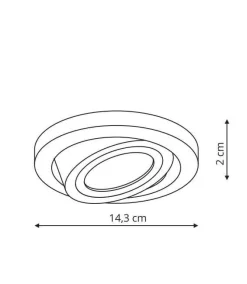 Oprawa wpuszczana Nero ruchoma (LP-4424/1RS WH movable) - Light Prestige