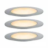 Oprawa wpuszczana Plug & Shine FLOOR zestaw 3x2W 2200K IP67 24V srebrny / stal nierdzewna (PL94722) - PAULMANN