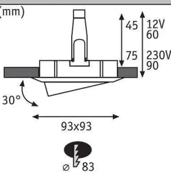 Oprawa wpuszczana Premium Nova IP65 ruchoma (PL93664) - Paulmann