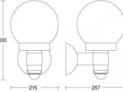 Oprawa zewnętrzna z czujnikiem ruchu i zmierzchu L 115 S antracytowy (ST059880) - STEINEL
