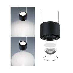 Oprawa zwieszana URail Aldan 13W DIM 4000K czarny-mat/ czarny 230V (PL96813) - PAULMANN
