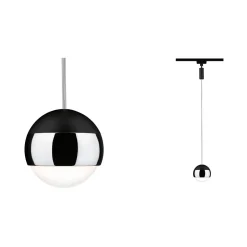 Oprawa zwieszana Urail Capsule II 6W DIM 2700K czarny mat/chrom 230V (PL96808) - PAULMANN