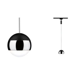 Oprawa zwieszana URail Capsule II 6W DIM 4000K czarny mat/chrom 230V (PL96806) - PAULMANN