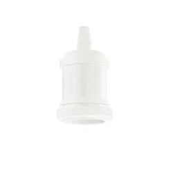 Oprawka ACCESSORI Biały (PORTALAMPADA_E27_GHIERA_BIANCO) - Ideal Lux