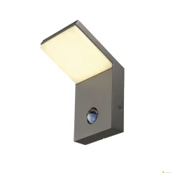 ORDI, lampa ścienna outdoor, LED, 3000K, antracyt, z czujnikiem (232915) - SLV